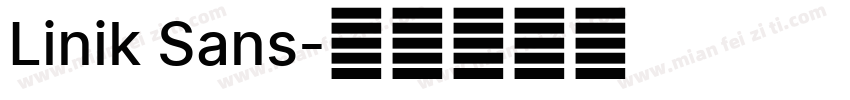 Linik Sans字体转换